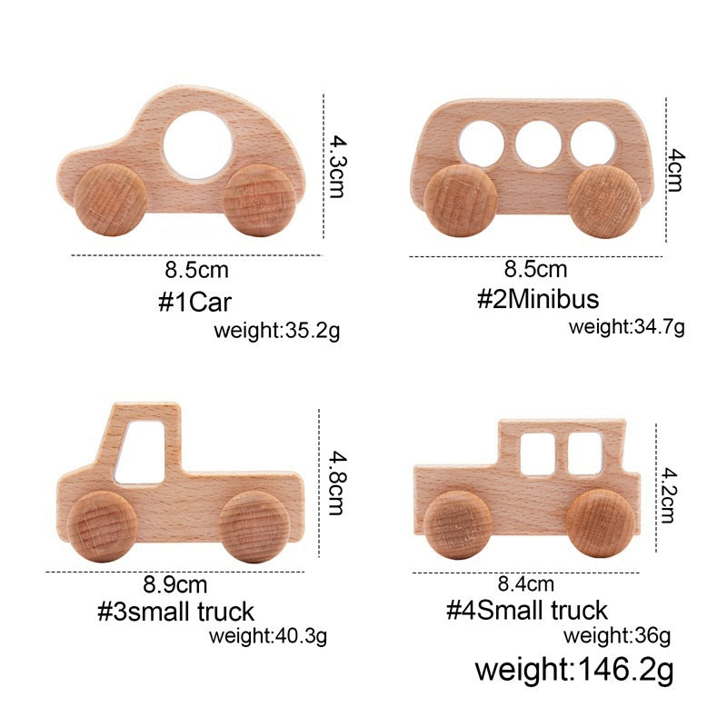 Educational Multifunctional Wooden Car Toy