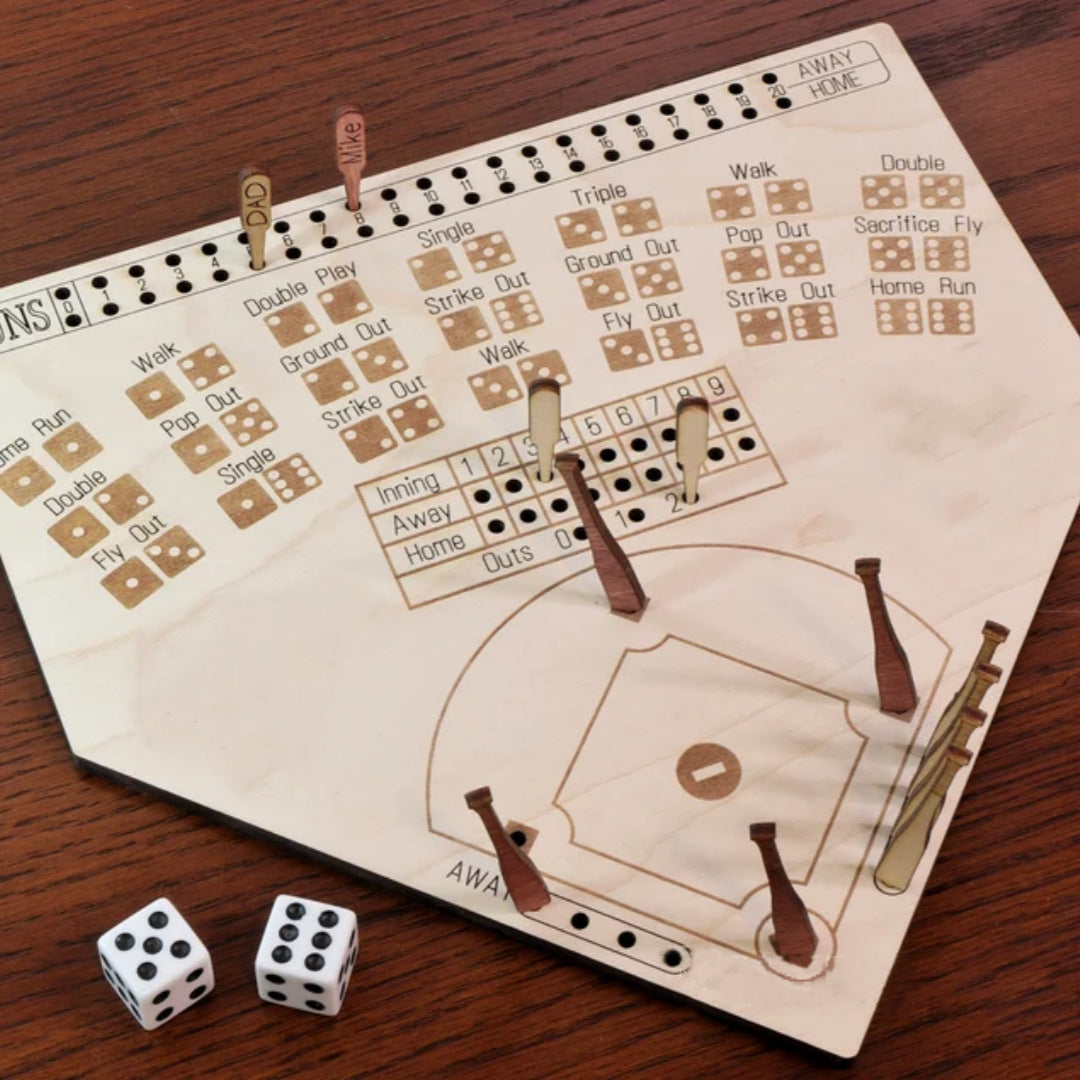 Wooden Baseball Board Wooden Crafts Desktop Game