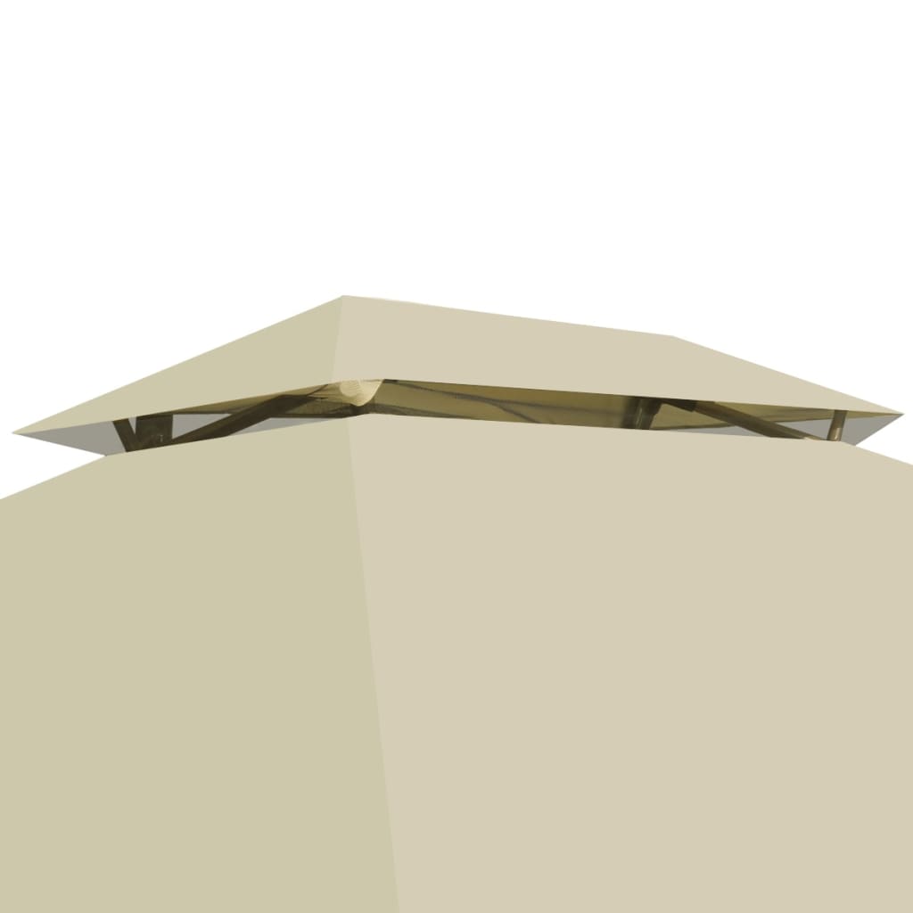 NNEVL Gazebo Convertible Swing Bench Cream White-4