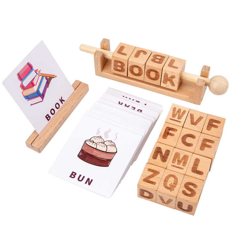 Wooden Numeric Letter Rubik's Cube
