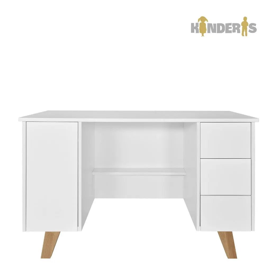 Rašomasis stalas "ZARA" 124x60 cm. Baltas arba pilkas