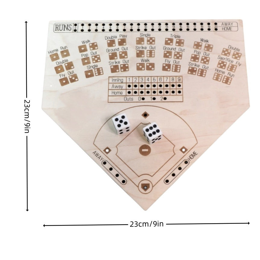 Wooden Baseball Board Wooden Crafts Desktop Game