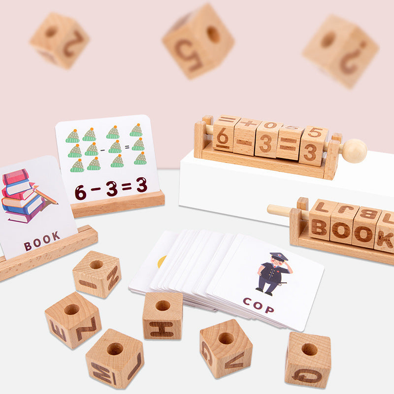 Wooden Numeric Letter Rubik's Cube