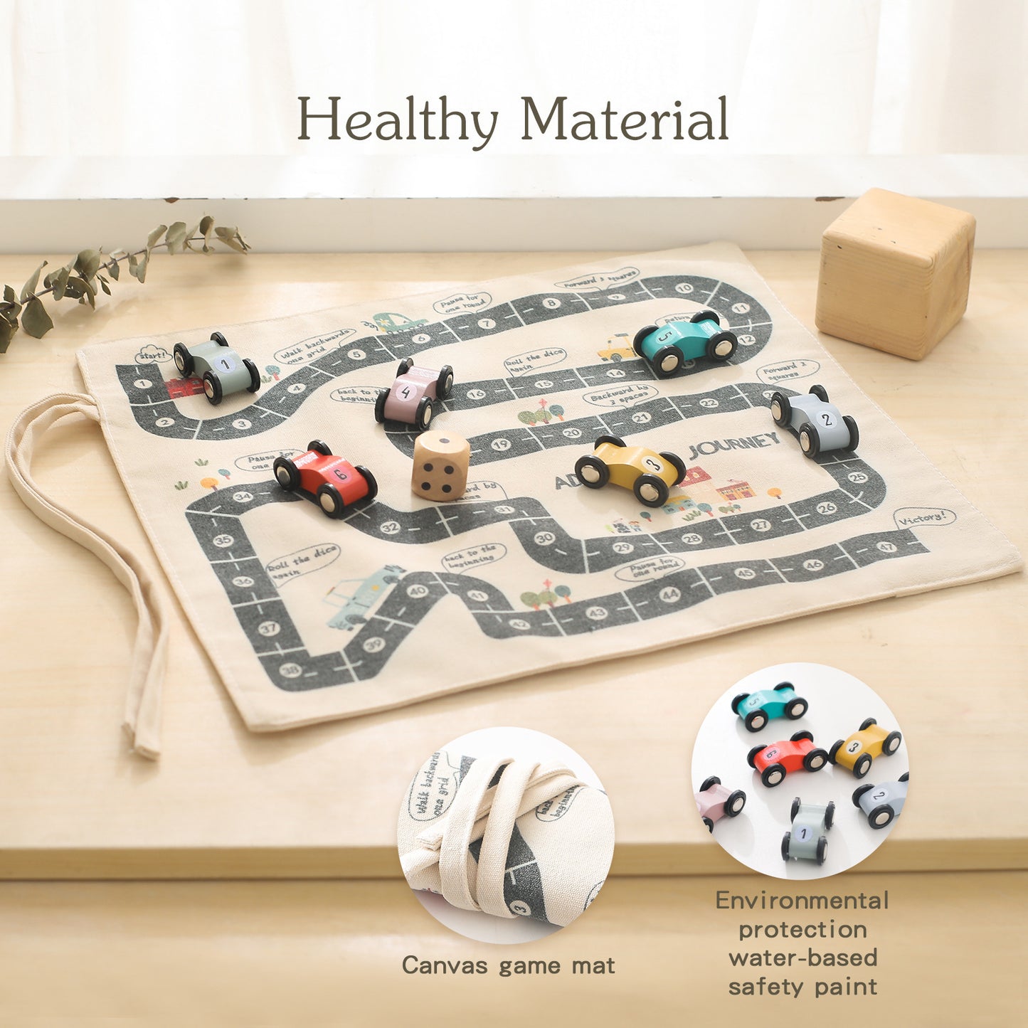 Educational Multifunctional Wooden Car Toy