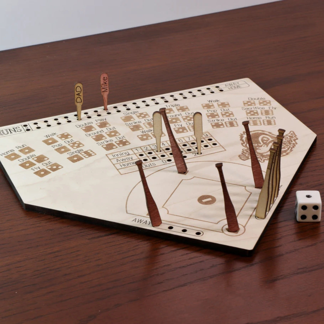 Wooden Baseball Board Wooden Crafts Desktop Game