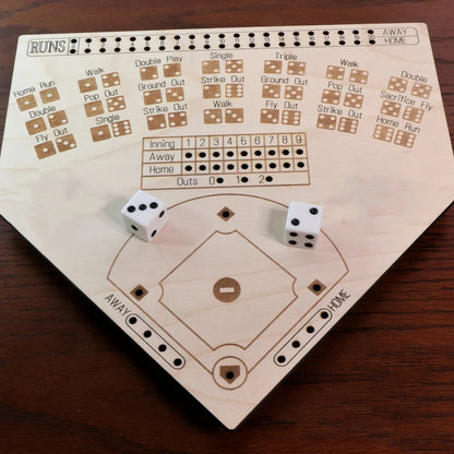 Wooden Baseball Board Wooden Crafts Desktop Game