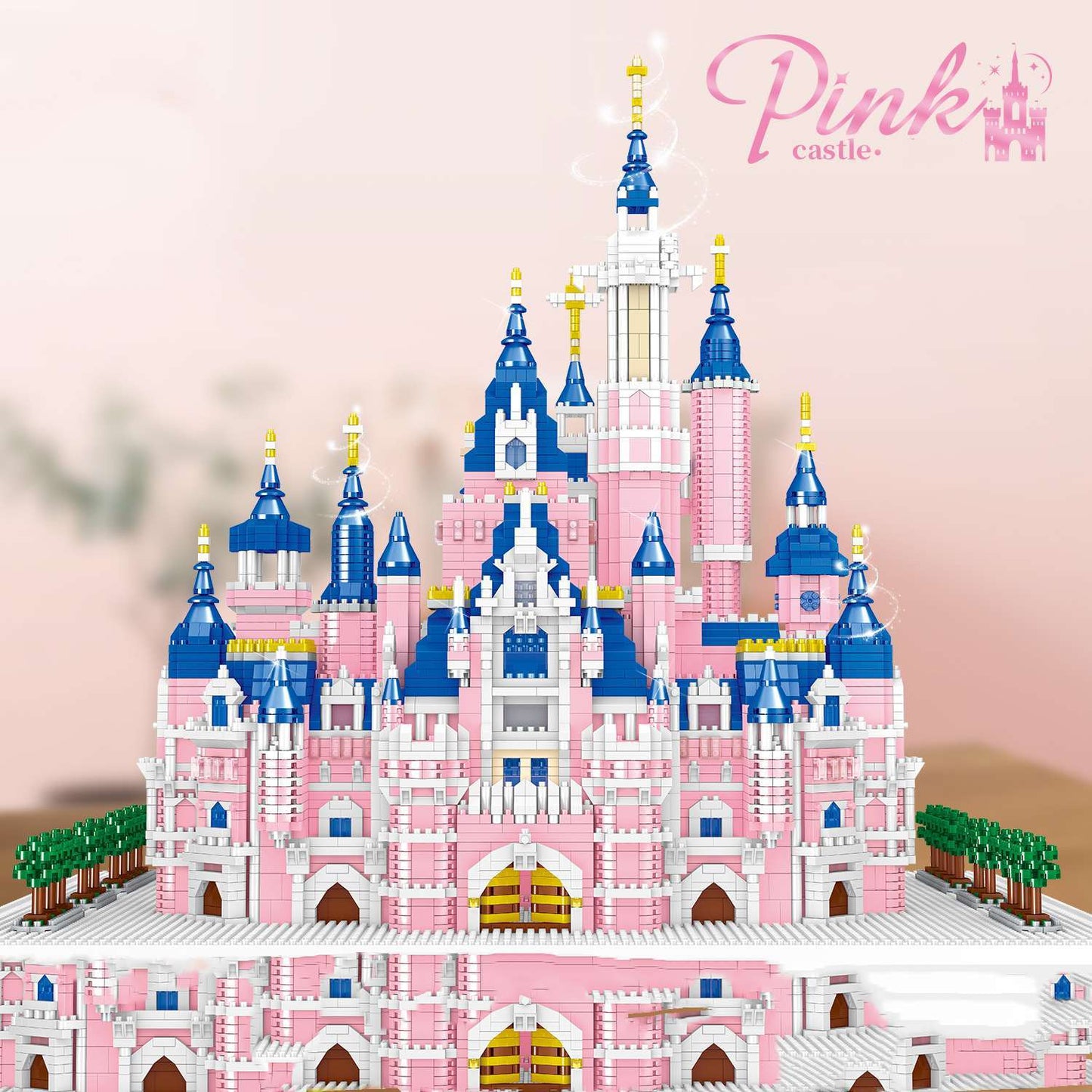 New Architecture Series Snow View Castle Collaborating Toy Building Blocks