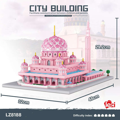 New Architecture Series Snow View Castle Collaborating Toy Building Blocks