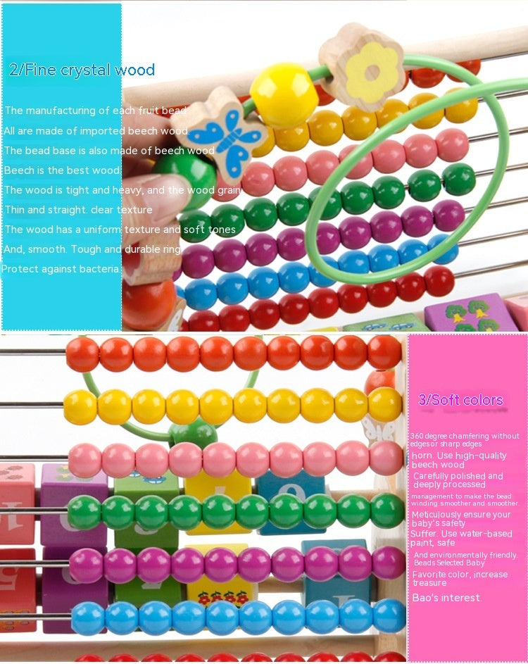 Children's Wooden Percussion Piano Beaded Toys