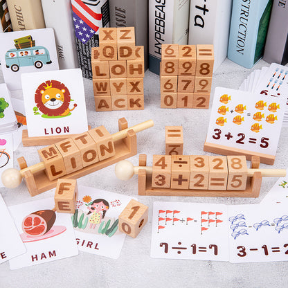 Wooden Numeric Letter Rubik's Cube