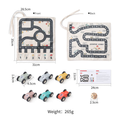 Educational Multifunctional Wooden Car Toy