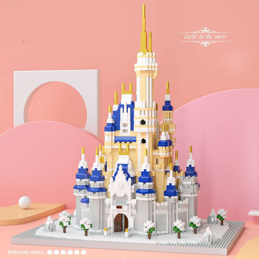 New Architecture Series Snow View Castle Collaborating Toy Building Blocks