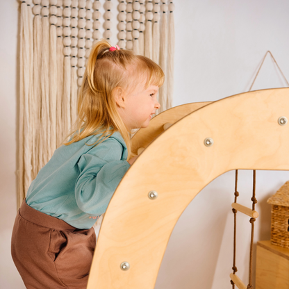 7in1 Indoor Playground for Toddlers: Playground + Swings Set + Slide Board + Art Set