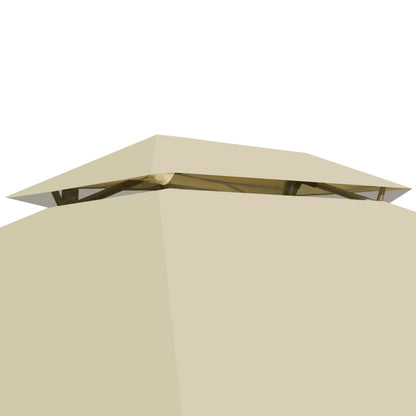 NNEVL Gazebo Convertible Swing Bench Cream White-4