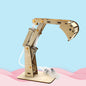 Wooden Hydraulic Excavator Model Children's Toys Wooden Handmade Materials Scientific