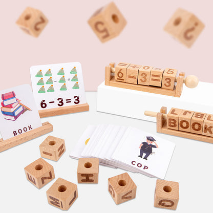 Wooden Numeric Letter Rubik's Cube