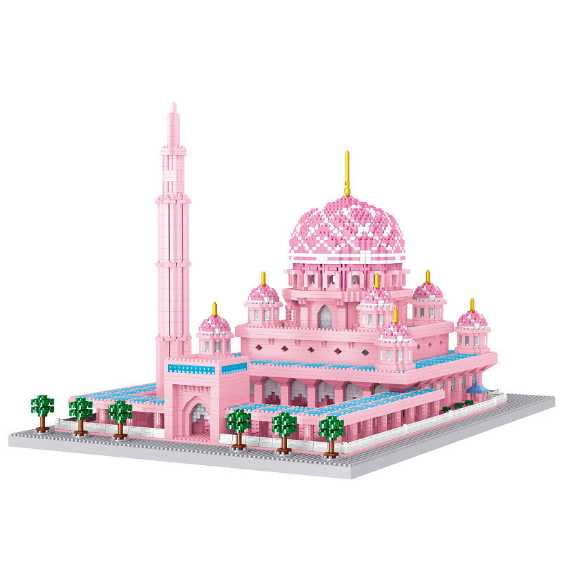New Architecture Series Snow View Castle Collaborating Toy Building Blocks