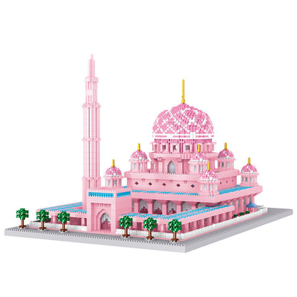 New Architecture Series Snow View Castle Collaborating Toy Building Blocks