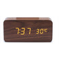 Creative Multifunctional Voice-controlled Wooden Clock