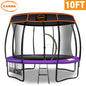 NNEDPE Kahuna Trampoline 10 ft with  Roof - Purple-0