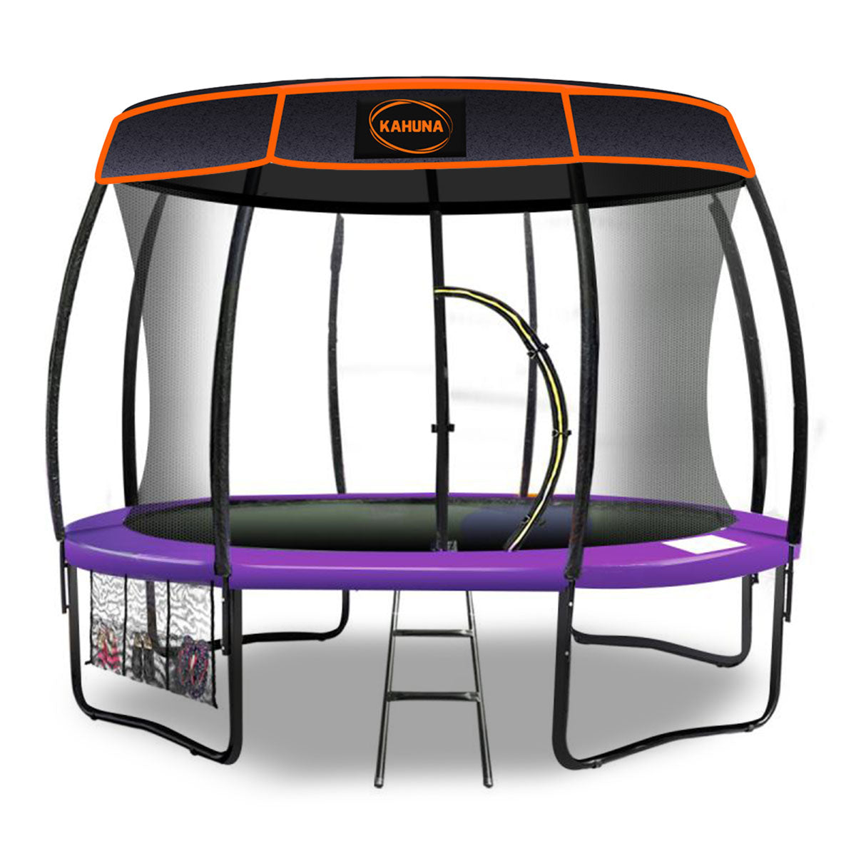 NNEDPE Kahuna Trampoline 10 ft with  Roof - Purple-1