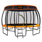 NNEDPE Kahuna Trampoline 14 ft with  Roof- orange-0